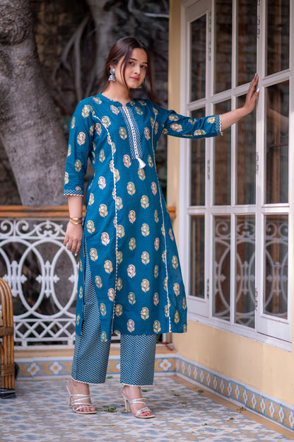 Ishi KURTA SET - blue