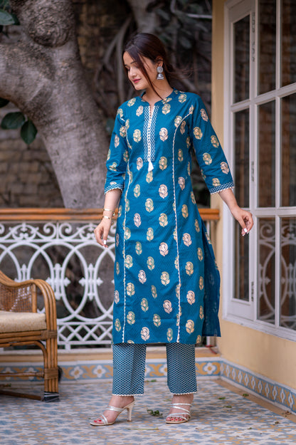 Ishi KURTA SET - blue