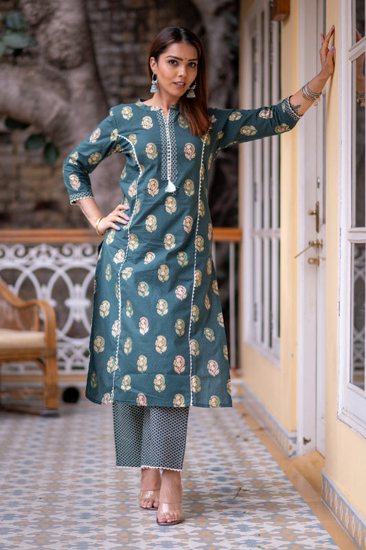 Ishi KURTA SET - green