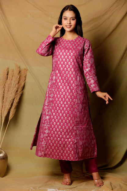 SITARA KURTA SET - PINK