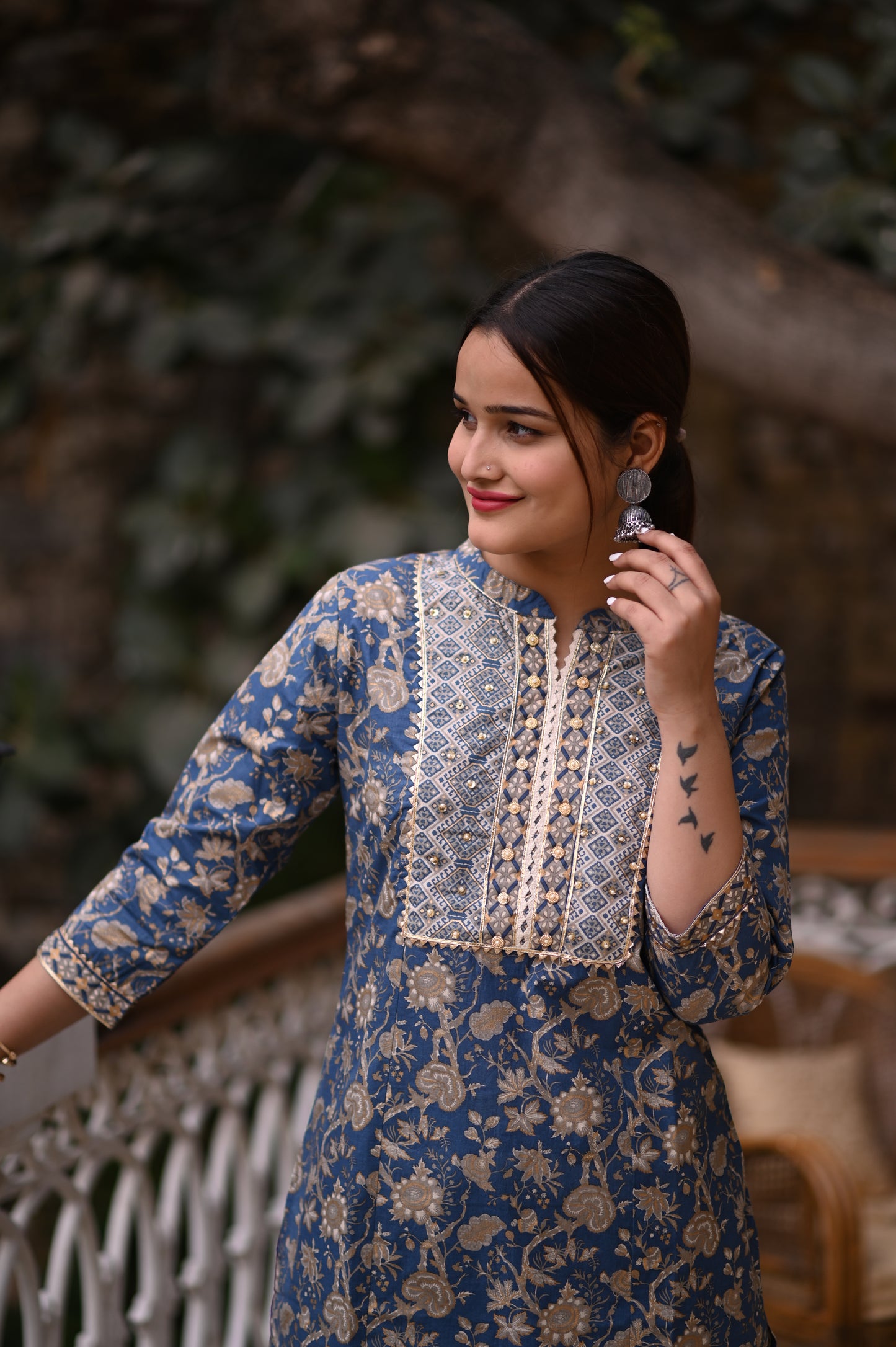 Sundari KURTA SET - blue