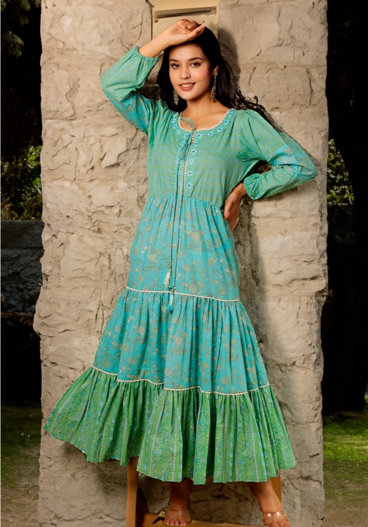 INAYAT DRESS - BLUE