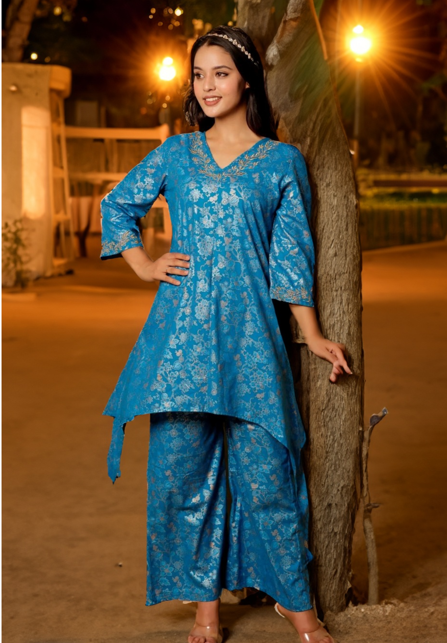 RESHAM CO-ORDS SET - BLUE