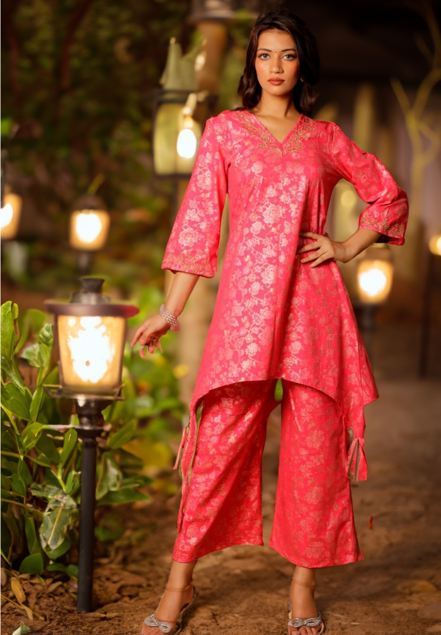 RESHAM CO-ORDS SET - PINK