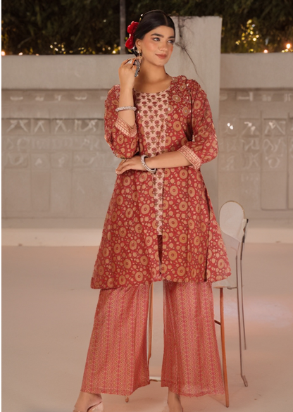 GAURI KURTA SET - RED