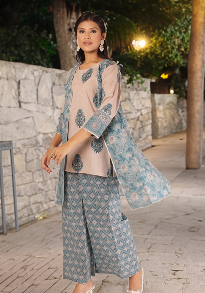 IRA KURTA SET - BLUE