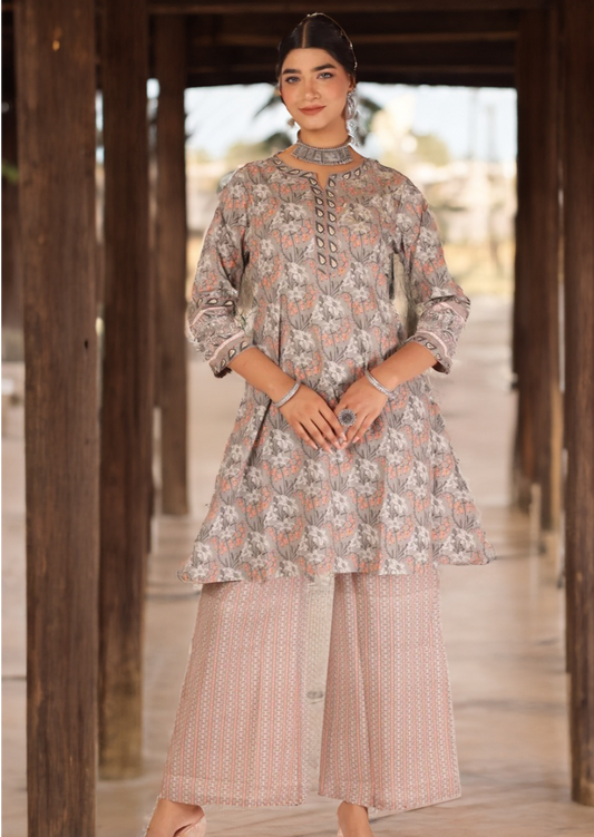 AKSHI KURTA SET - GREY