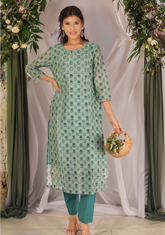 DITI KURTA SET - BLUE