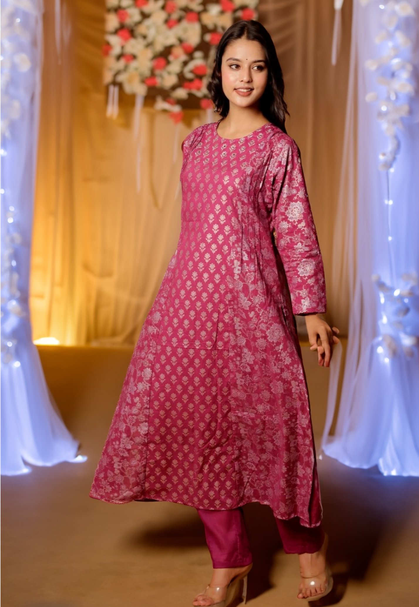 SITARA KURTA SET - PINK