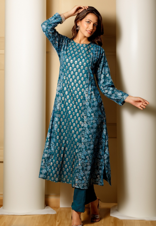 SITARA KURTA SET - BLUE