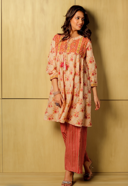 Tulip Red Co-ord Set