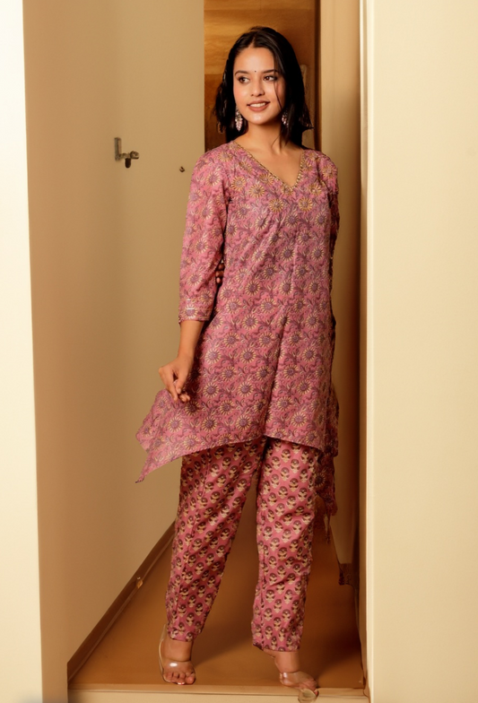 CHANDI CO-ORDS SET - PINK