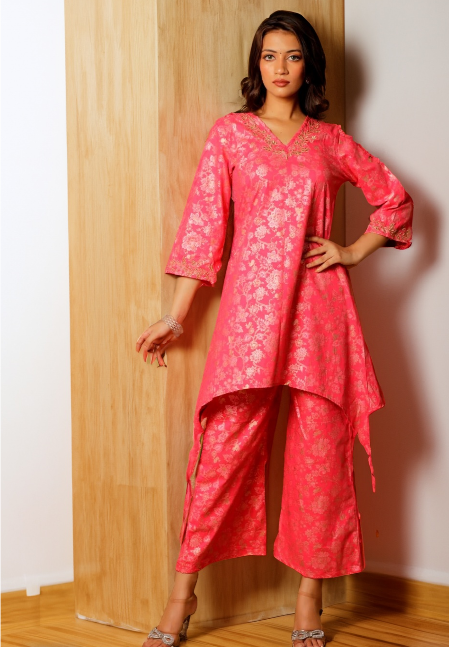 RESHAM CO-ORDS SET - PINK