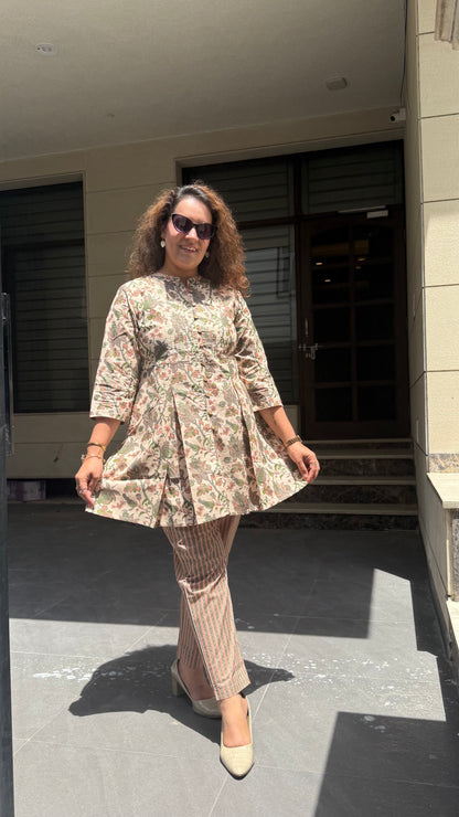 Maati - earthy floral printed co-ord set