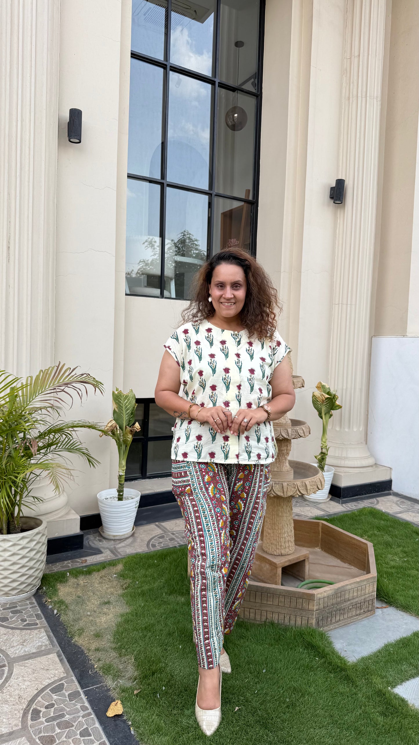Aabroo - summery printed co-ord set