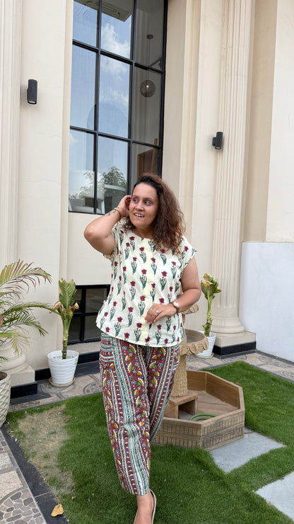 Aabroo - summery printed co-ord set